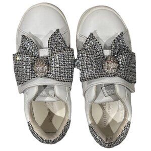 Kurt Geiger London Mini Laney Leather Bow Platform Sneakers Size 11